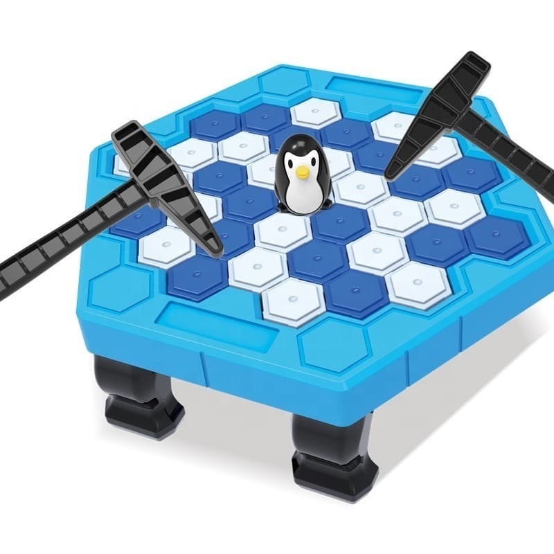 Jogo de Mesa Brinquendo  Interativo Quebra Gelo Pinguim Grande