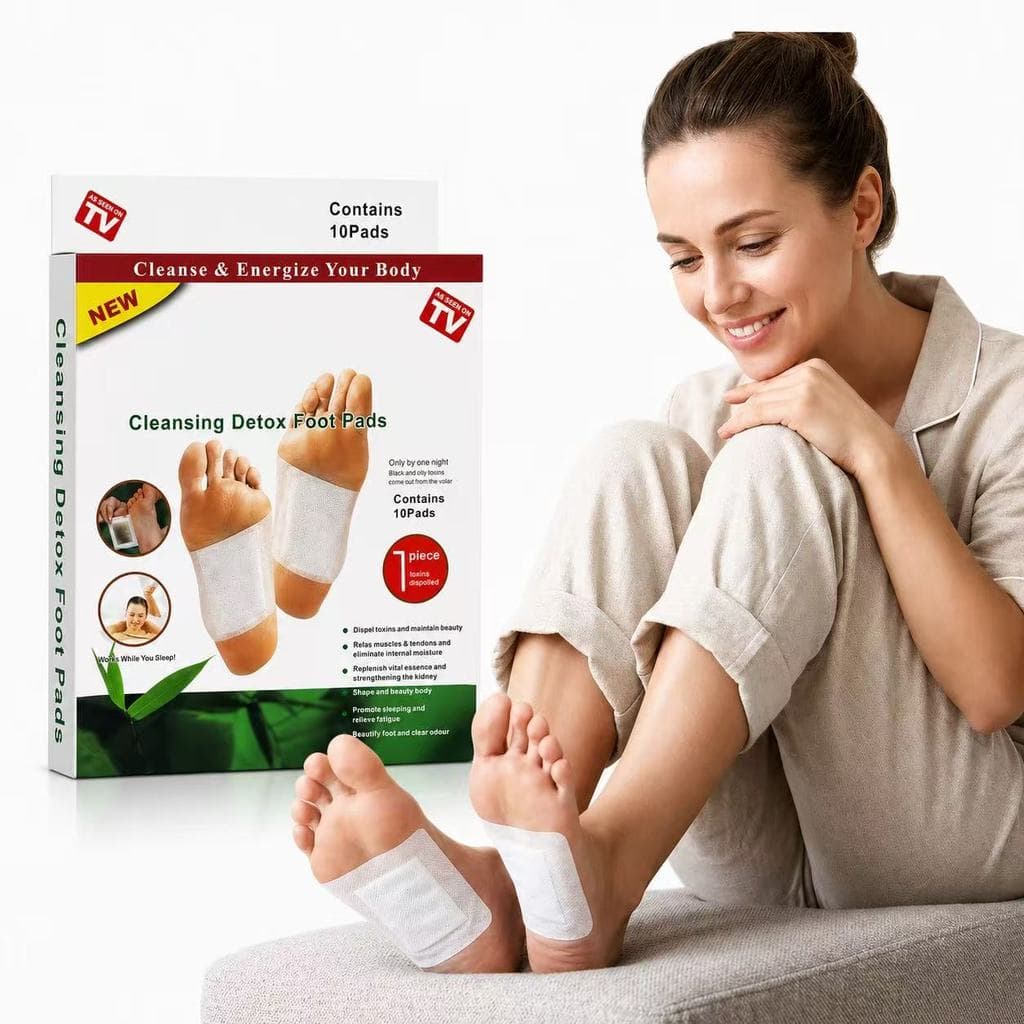 Kit 10 Adesivos Detox Dos Pés Eliminador Impurezas e Toxinas - XL