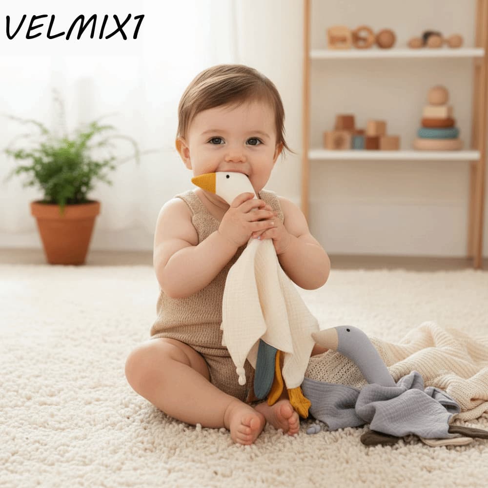 Cobertor De Algodão Para Bebê VELMIX1 , Edredom De Cisne , Material