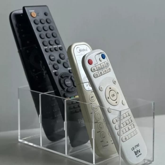 Suporte Organizador Controle Ar Condicionado TV Aparelho Parabólica 4 Espaços