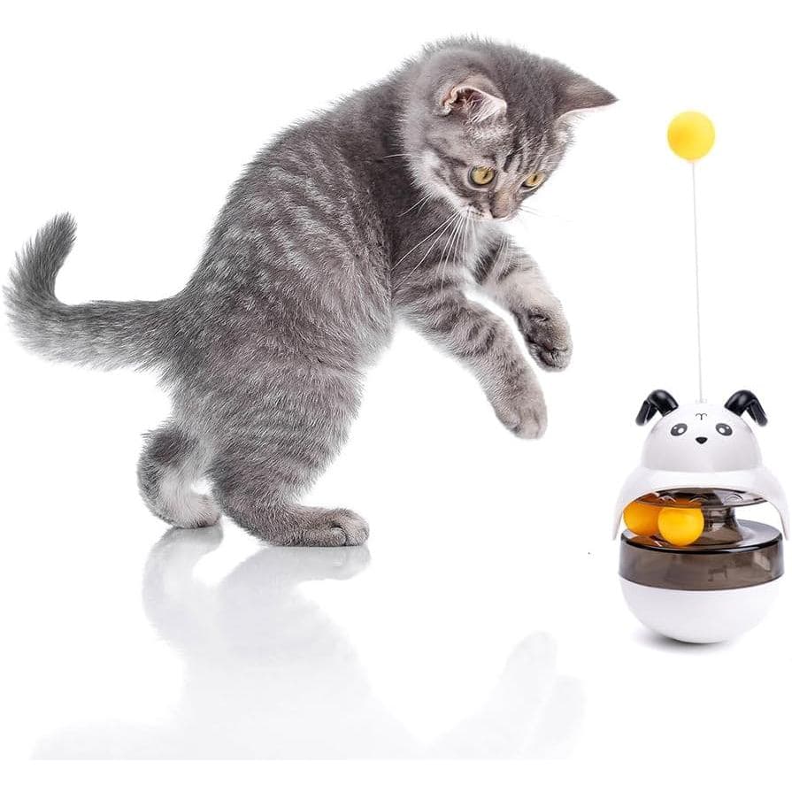 Brinquedo educativo e petisco para gatos, dispensador automático de ração para animais de estimação – tipo estimulador c
