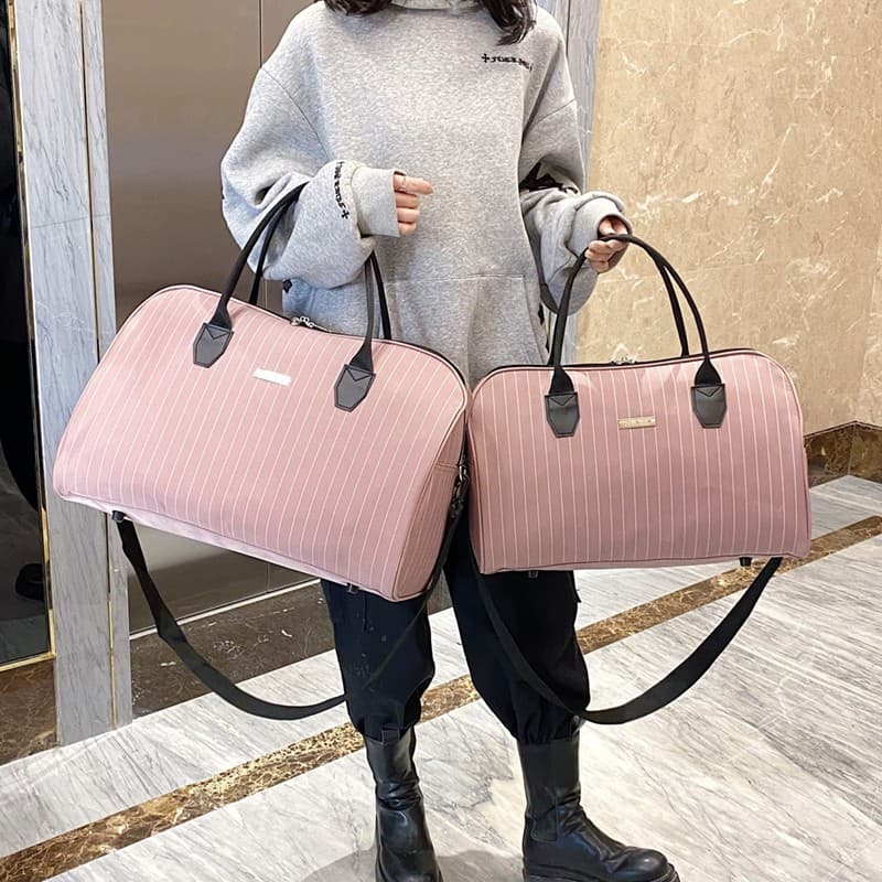 Bolsa de viagem portátil de grande capacidade à prova d'água pode cobrir carrinho bolsa de bagagem de um ombro leve bols