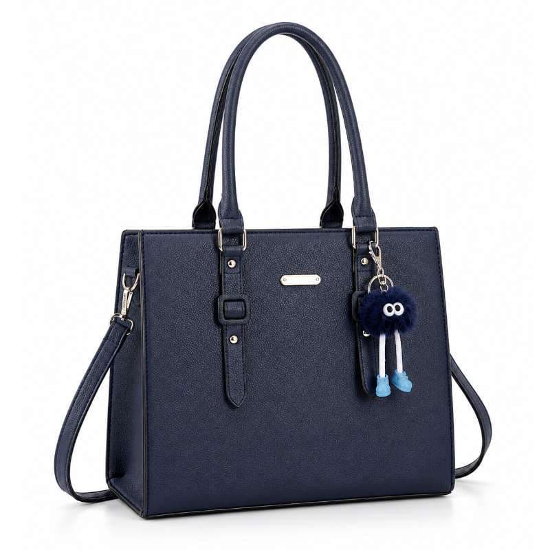 Bolsa Feminina Luxo Grande Com Chaveiro De Couro PU Elegante Alça Transversal Estruturada XQ2222#
