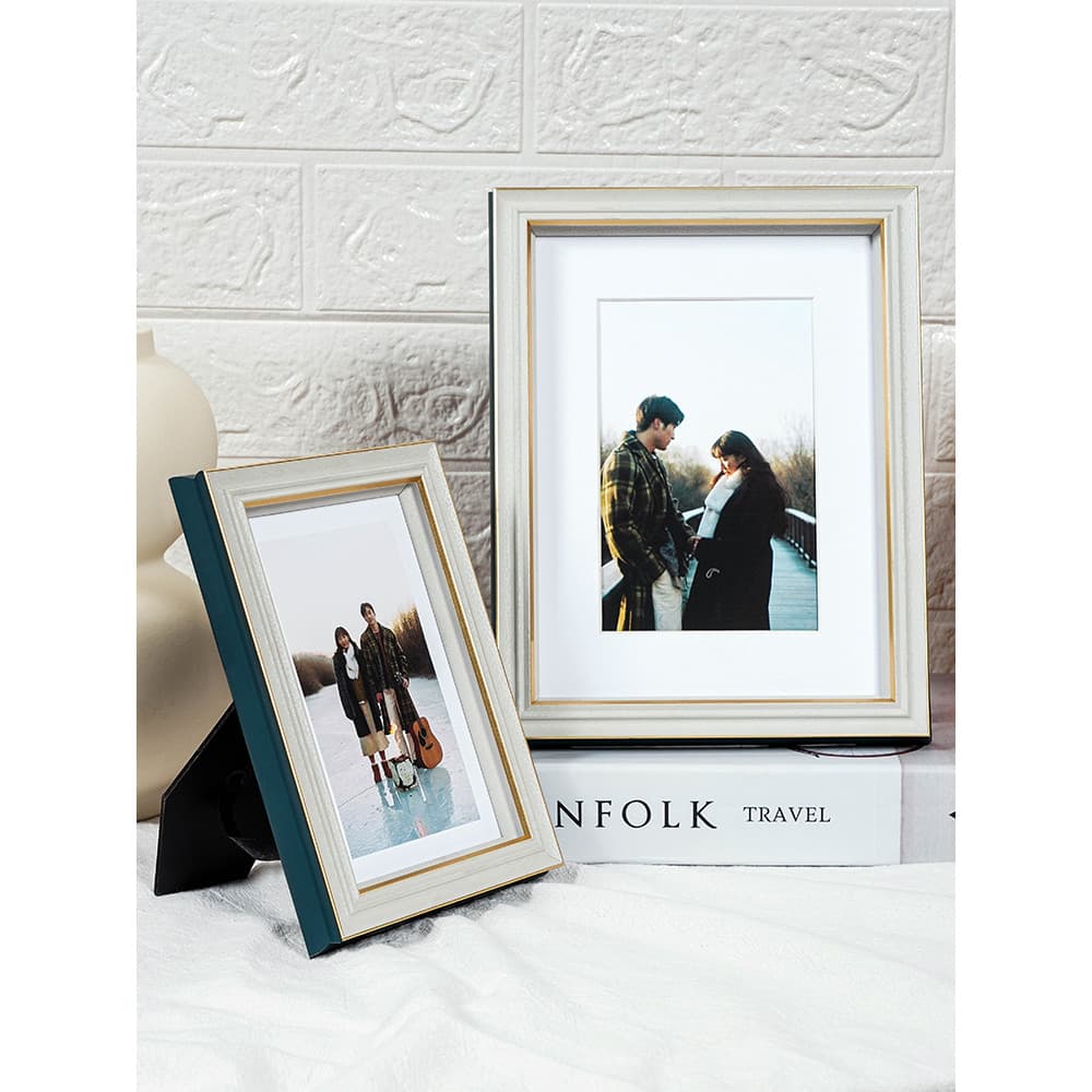 Nordic criativo moldura de foto mesa High-End sentimento 20cm 23cm 8 luz luxo ornamentos de mesa lavar fotos fazer moldu