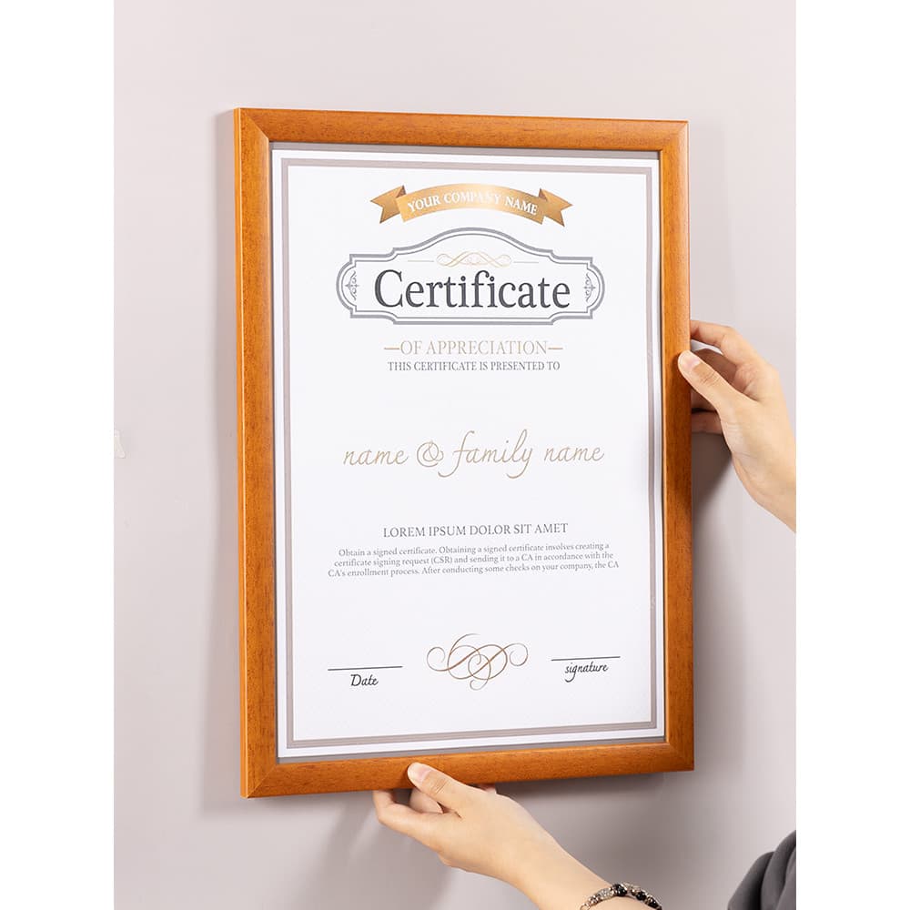 Quadro de licença comercial pendurado na parede a3 Industrial comercial licença de higiene alimentar quadro genuíno a4 c