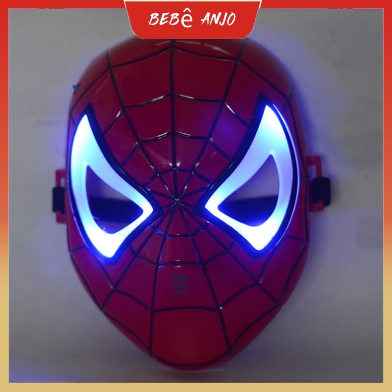 Máscara brilhante máscara de homem-aranha máscara de brinquedo infantil