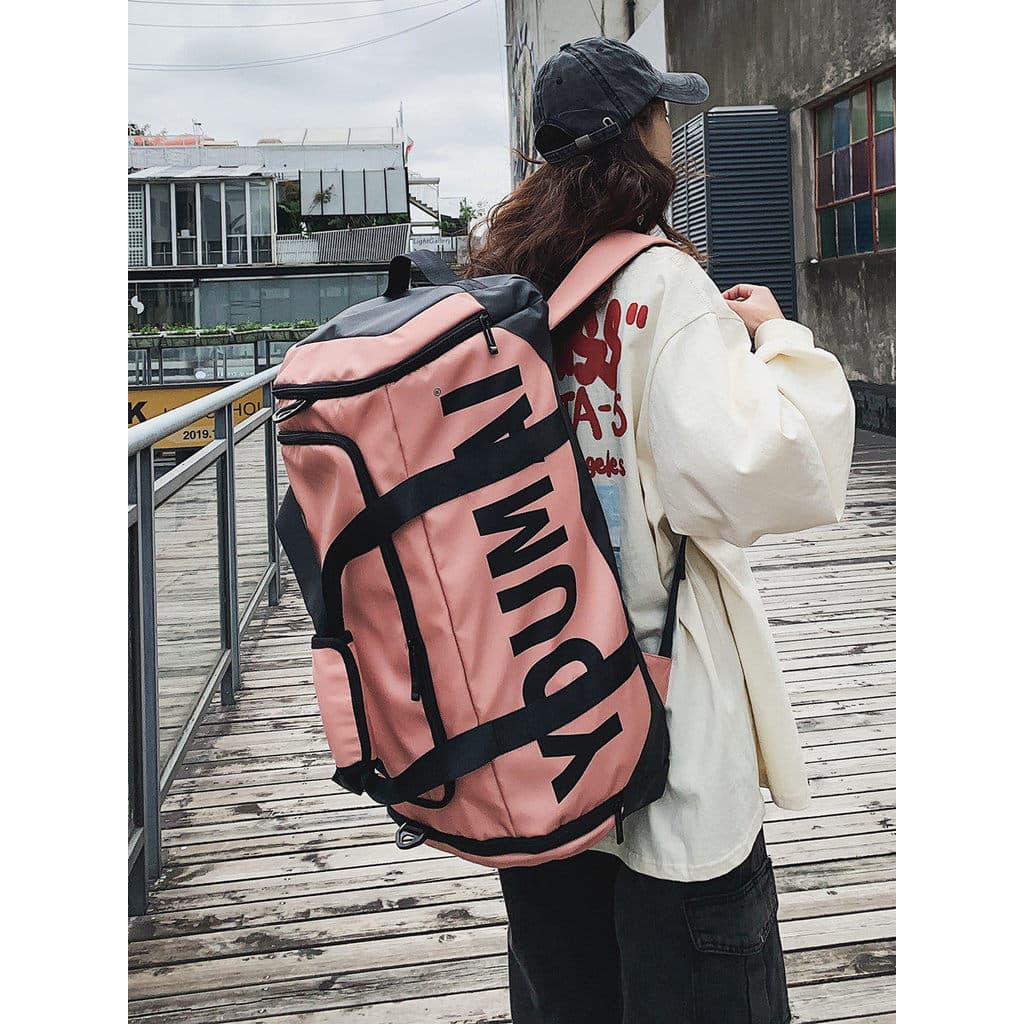 Saco de viagem grande capacidade mochila feminina Oversized mochila à prova dwaterproof água saco de bagagem de curta di