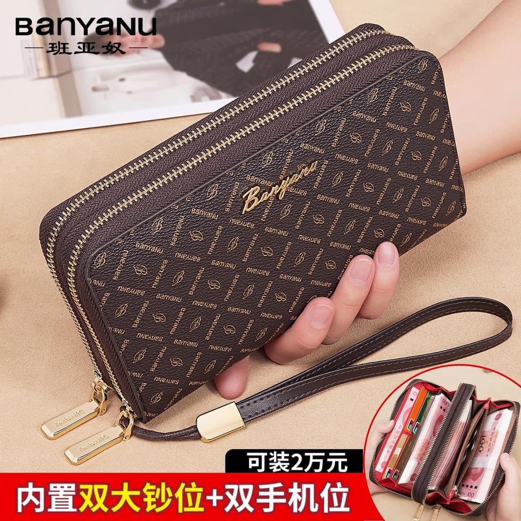 Ben Yanu Carteira Feminina Estilo Longo 2025 Novo Estilo Grande Capacidade Senhoras Bolsa Embreagem High-End Presente Ca
