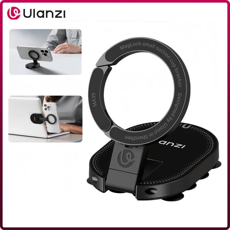 Ulanzi MA39 MagLock Ventosa Montagem De Sucção Do Telefone Suporte Magnético De Mesa Para Iphone 17 16 15 Android Vlog