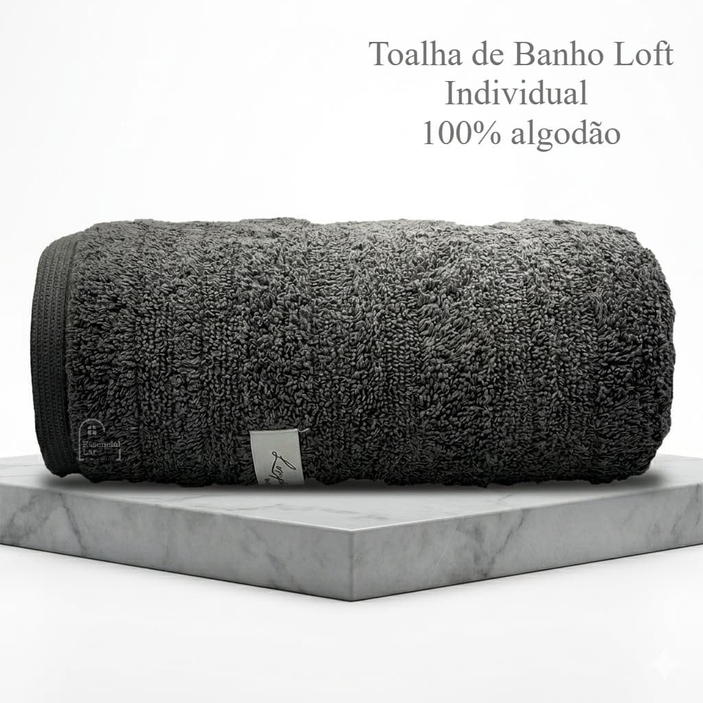 Toalha de Banho Loft Individual Super Grossa Macia 100% Algodão Gramatura 600g
