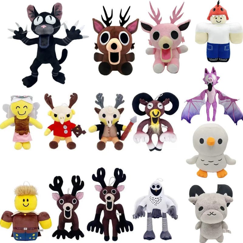 99 Noites Na Floresta roblox Gato Coruja Veado Monstro Brinquedo De Pelúcia Presente popular