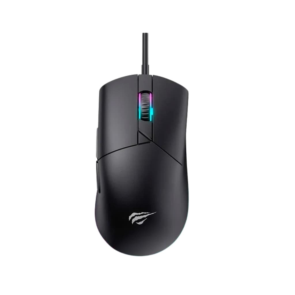 Mouse Gamer Havit MS1001S V2 – 8000DPI – RGB – 7 Botões – Preto