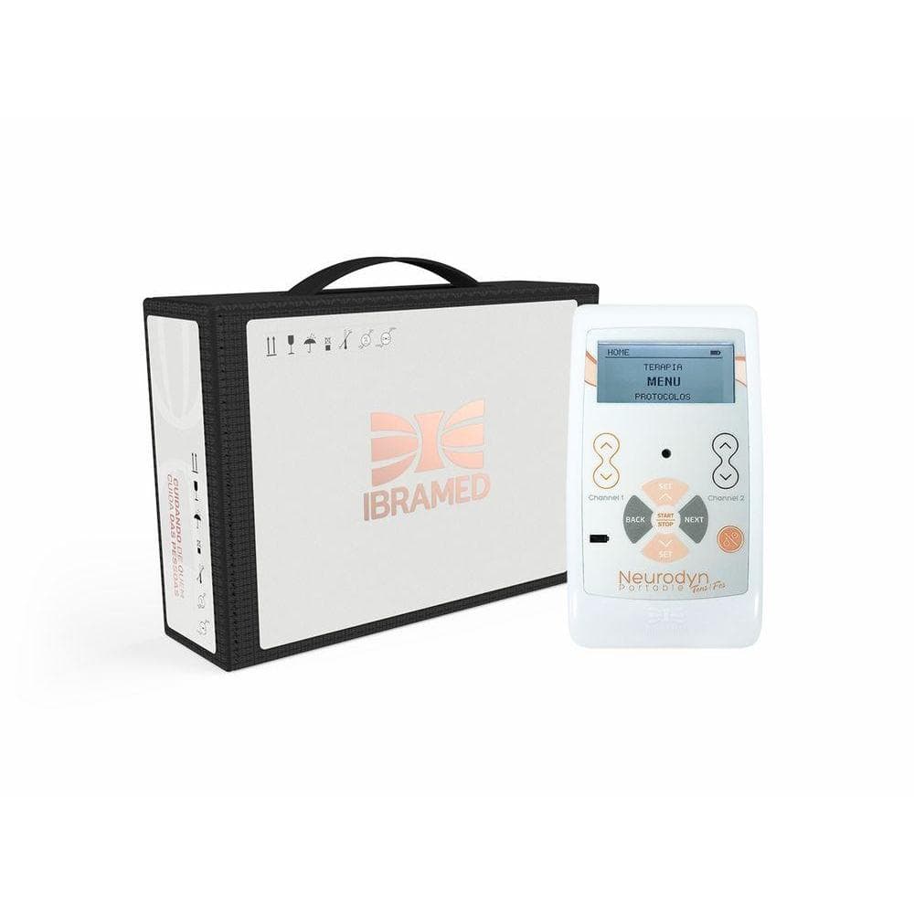 Neurodyn Portátil Tens/fes Ibramed - 02 Canais - Aparelho de Correntes para Eletroestimulação