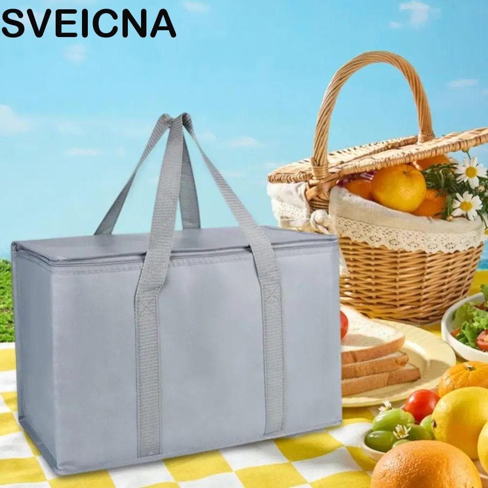 Sacos De Compras Isolados SVEICNA , Saco Dobrável Para Entrega De Alimentos Em Folha De Estanho Fresco Isolado Extra Gra