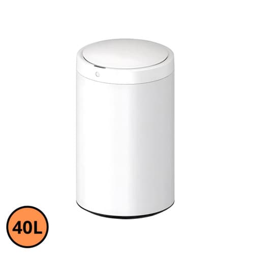 Lixeira Automatica 40 Litros Aco Inox Sensor Sem Toque Design Moderno Cozinha Residencial Comercial