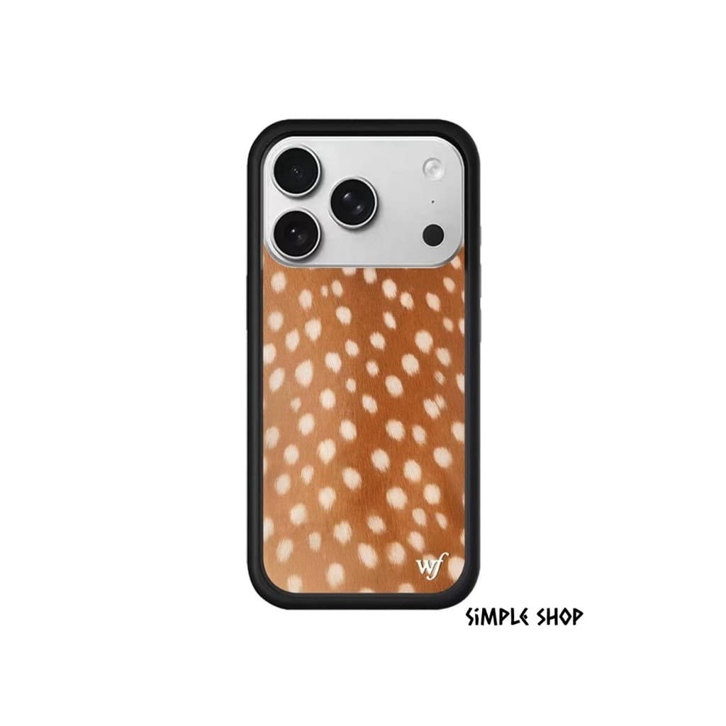 Wildflower Fawn Capa De Telefone De Luxo Para IPhone17Air 17 16 12 13 14 15 Pro Max Plus Soft Side Silicone Anti Drop Fa
