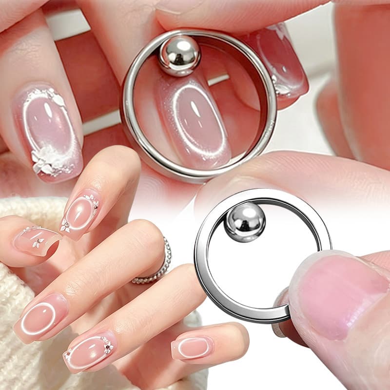 Ímã Circular Para Unhas , Forte Arte Em Ferramenta Guia De Esmalte Gel Magnético , Faça Você Mesmo , Ajudante De Design