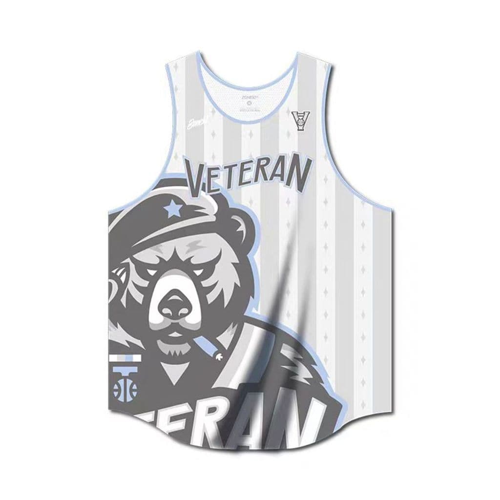 Colete esportivo de marca conjunta VETERAN x SZXAR masculino feminino camisa de treinamento de basquete colete sem manga