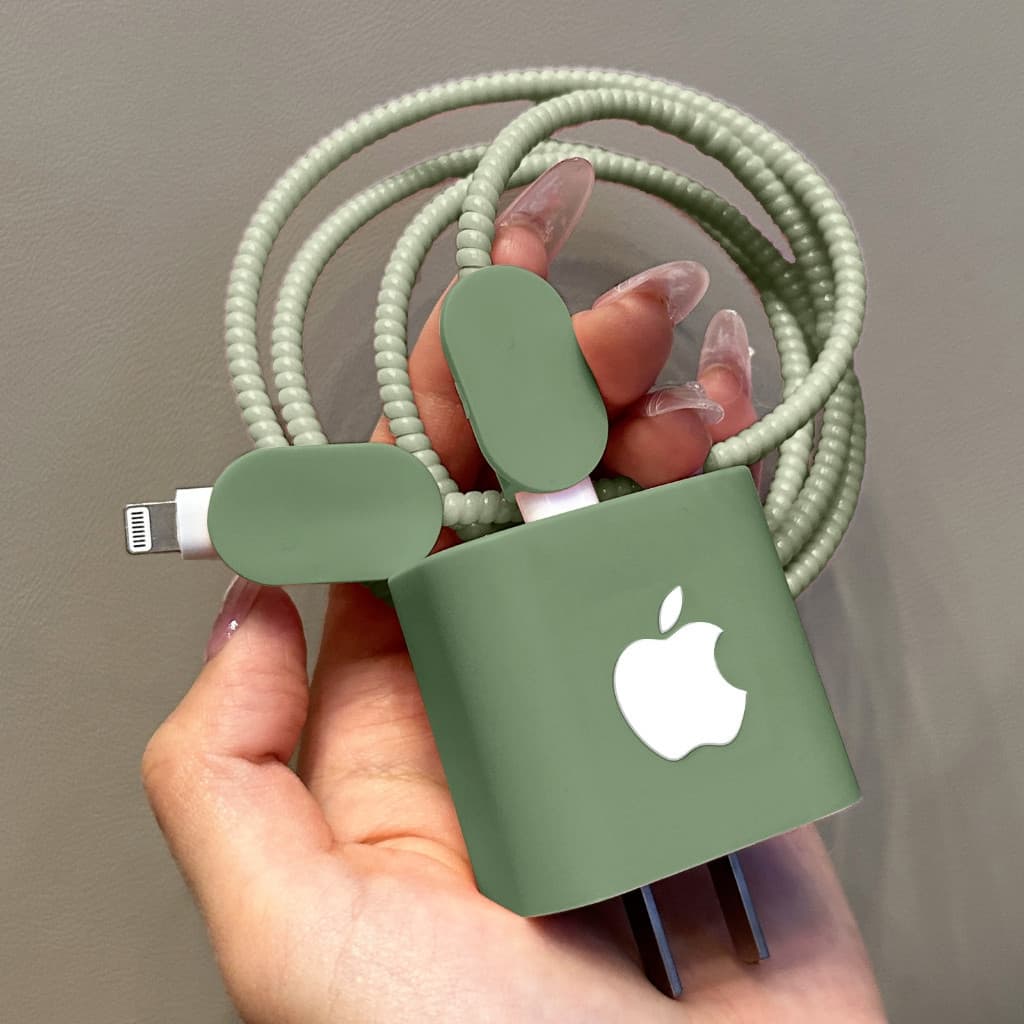 Carregador de 20W para iPhone 15/16/14, Capa Protetora Universal, Verde, Vida Útil Prolongada, Resistente a Quebras, Ant