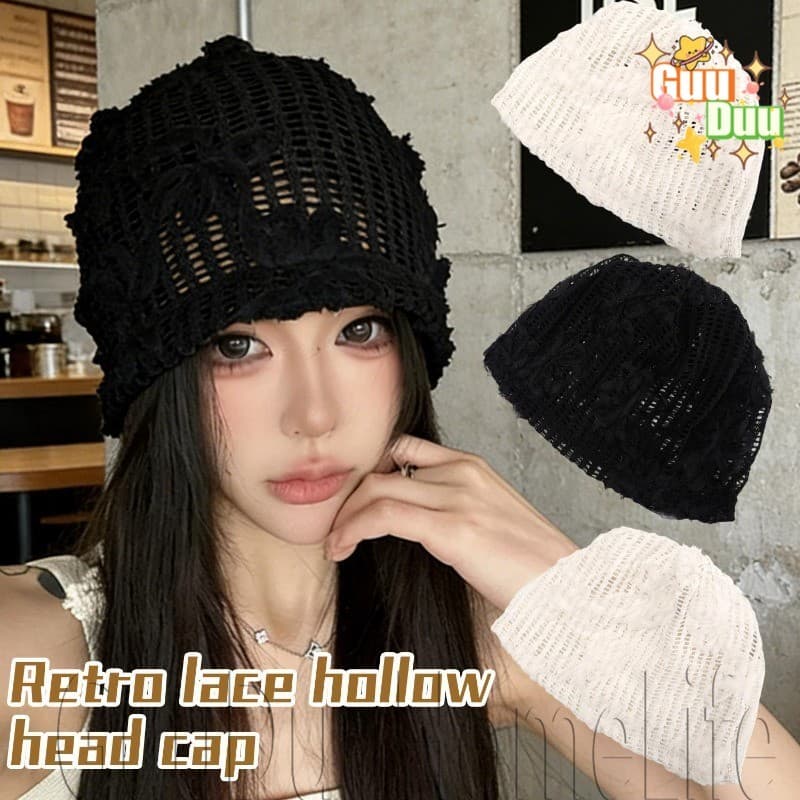 [GUUDUU] Chapéus Pulôver Vazados De 1/2 Unidades – Gorro Com Padrão Floral 3D Macio , Confortável , Respirável Chapéu De
