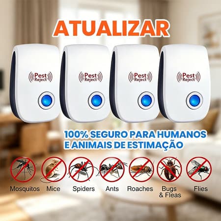 Ultrasonic Electronic Repeller Flies Mosquitoes Cockroaches Bats Repels and Scares Rats bivolt