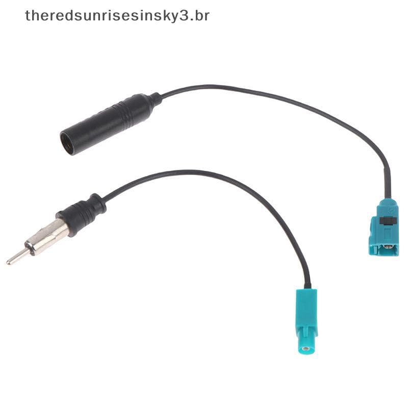 Peças De Reposição De Carro TSBR Para Bingfu Estéreo FM AM Rádio Antena Adaptador Cabos Fakra Z DIN .