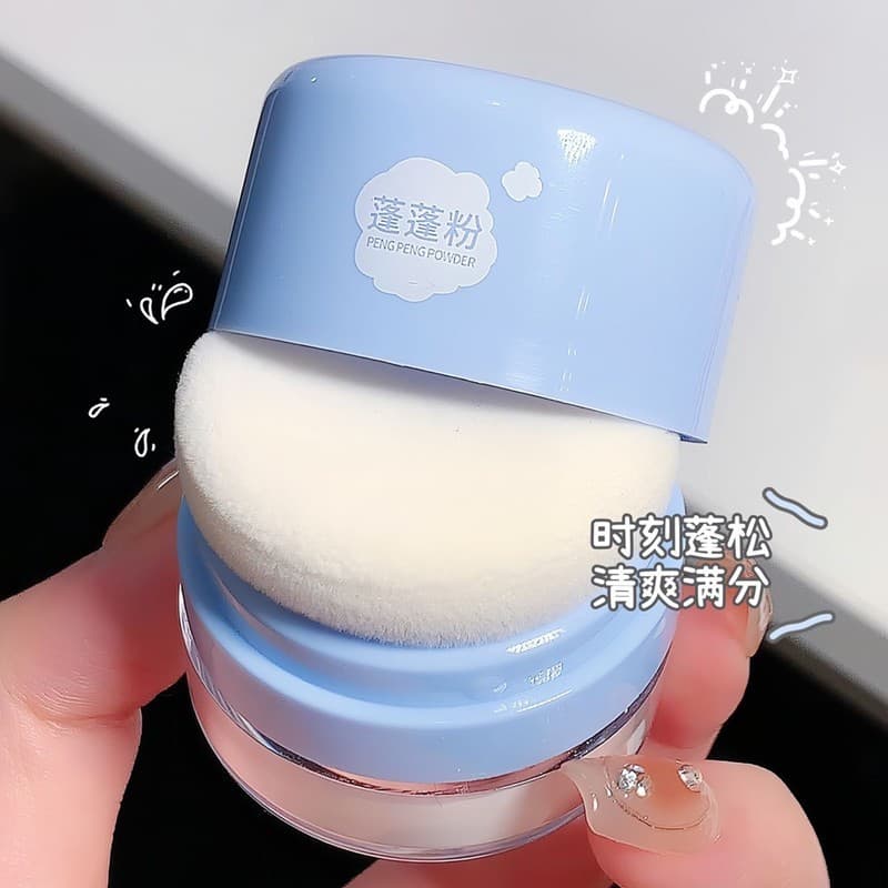 Cabelo seco pó macio controle de óleo fofo ferramenta útil cabeça de óleo remover gorduroso segurar-livre Puff franja ca