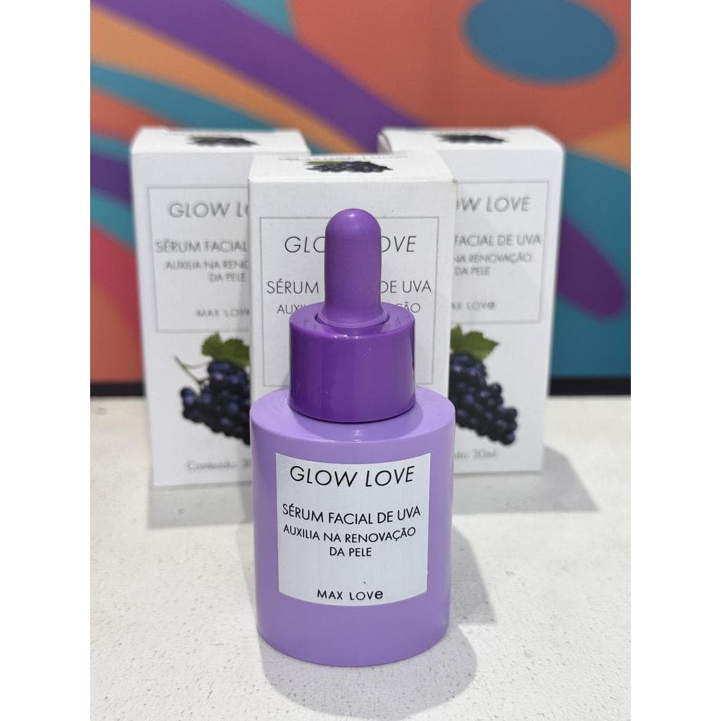 Sérum Facial Glow Love Uva MaxLove Auxilia na Renovação da Pele