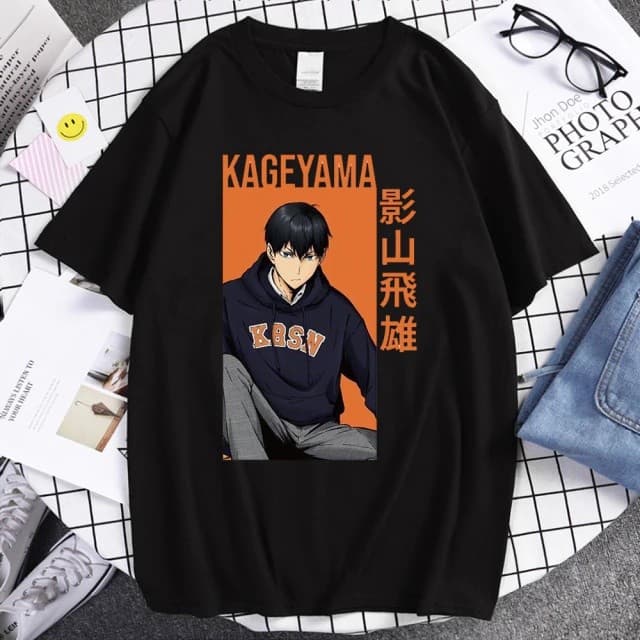 Camiseta Basica Camisa Algodao Ics Tobio Kageyama 09 Haikyuu Anime Japanese