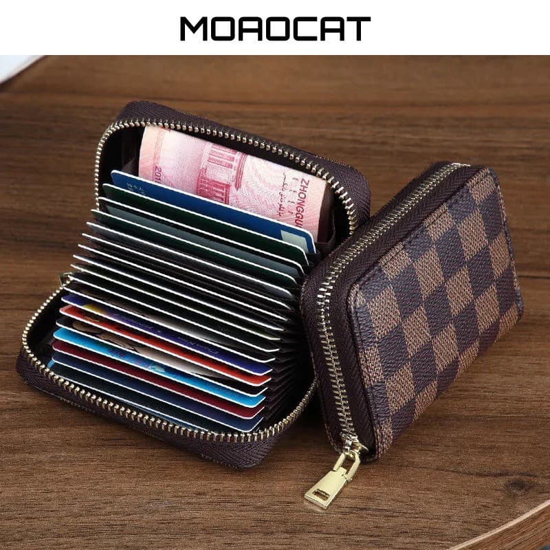 bolsas femininas carteira de cartão trocar carteira de bolsa carteira de couro com zíper