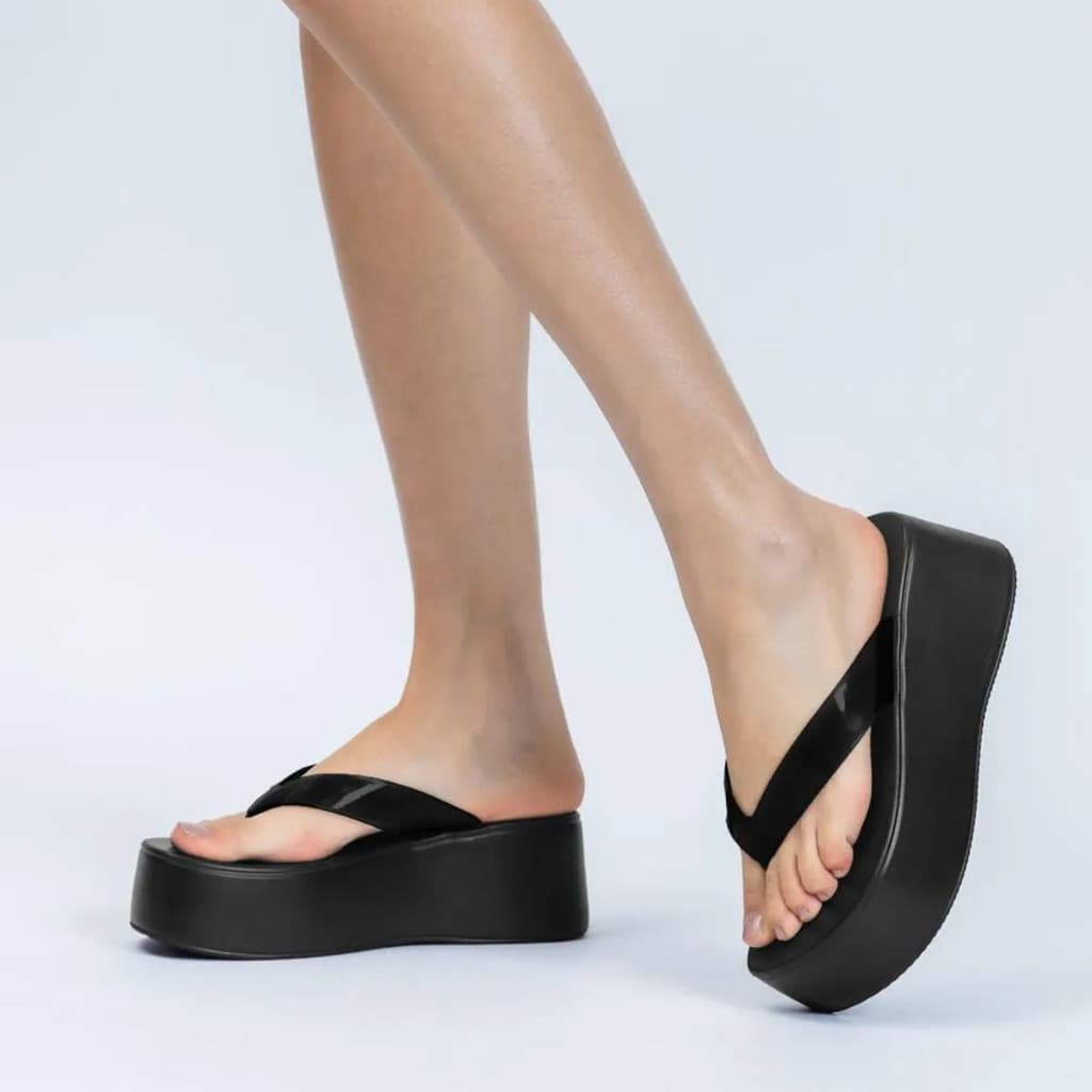 Chinelo Petite Jolie Plus Plataforma Conforto Leve Tamanco Original com Nota Fiscal