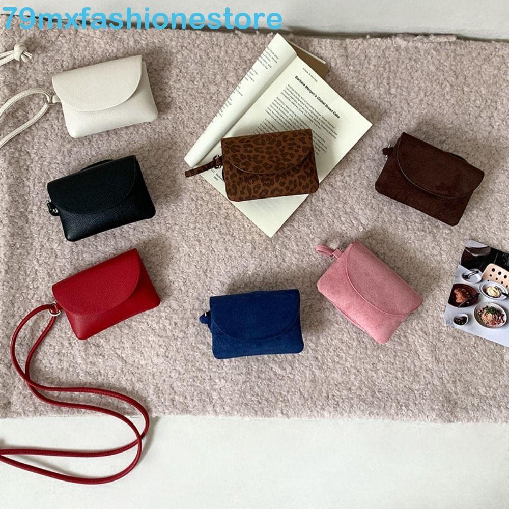 Carteira De Cordão MXFASHIONESB , Bolsa De Moedas De Camurça Com Estampa De Leopardo Pendurada No Pescoço , Porta-Cartõe