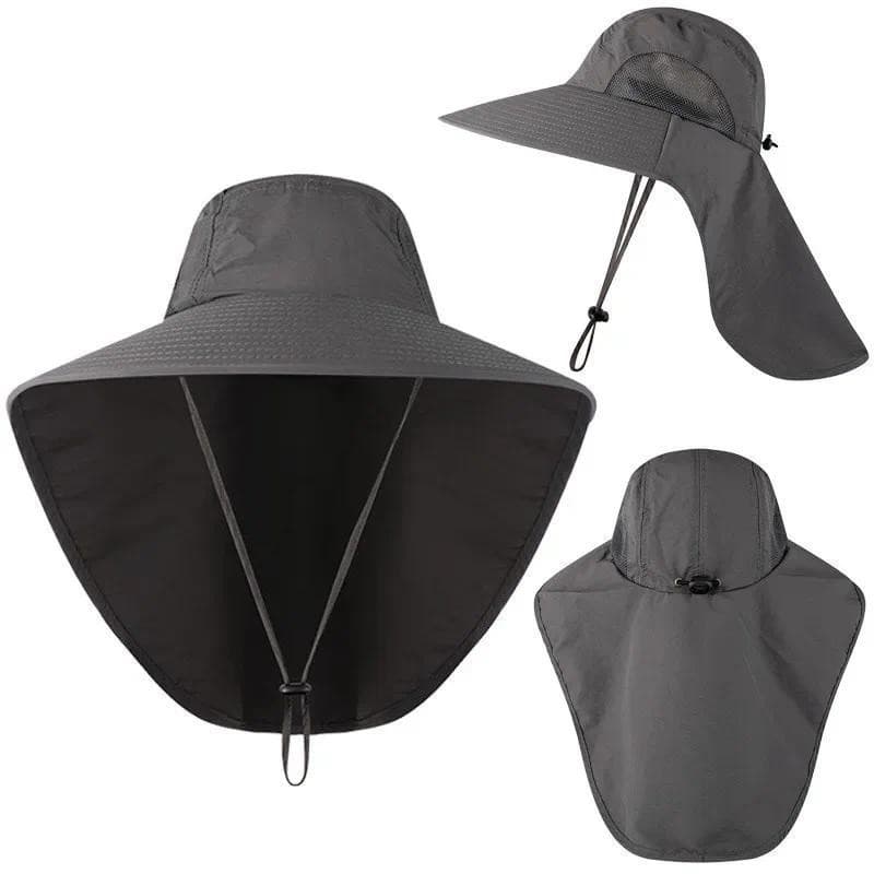 Chapéu De Pesca De Selva Esportiva Ao Ar Livre Caçamba Com Cobertura De Pescoço Quick Dry Men Fishermen Sun Protected Ca