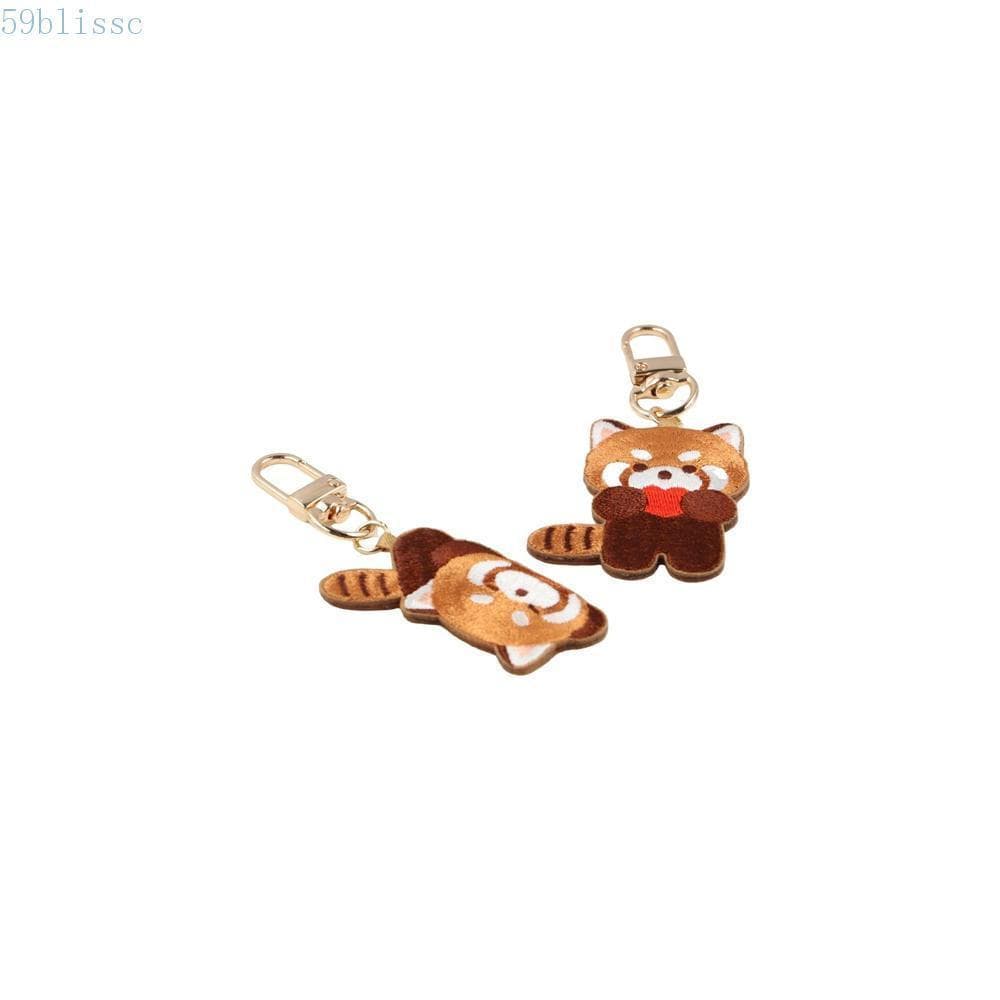 Chaveiro De Panda Vermelho BLISSC , Pingente De Animal Kawaii Criativo Da Moda Bordado Macio Para Dormir