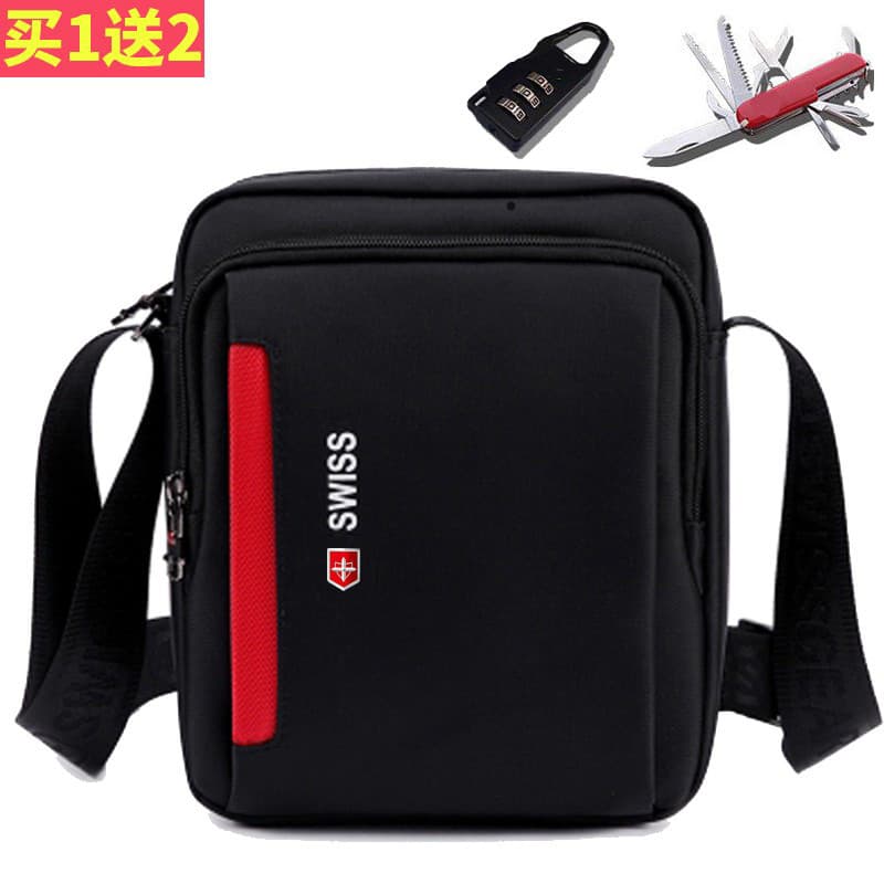 Bolsa de ombro com faca sargento suíço, tendência da moda para meninos, versão coreana, bolsa de ombro Diagonal para mul