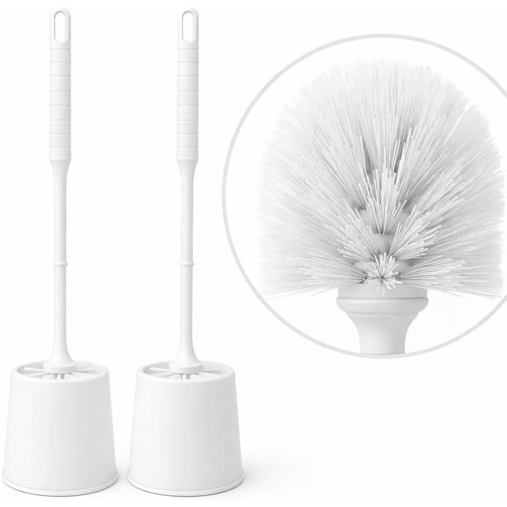 Escovas Sanitárias com Suporte para um Banheiro Mais Organizado e Sofisticado.