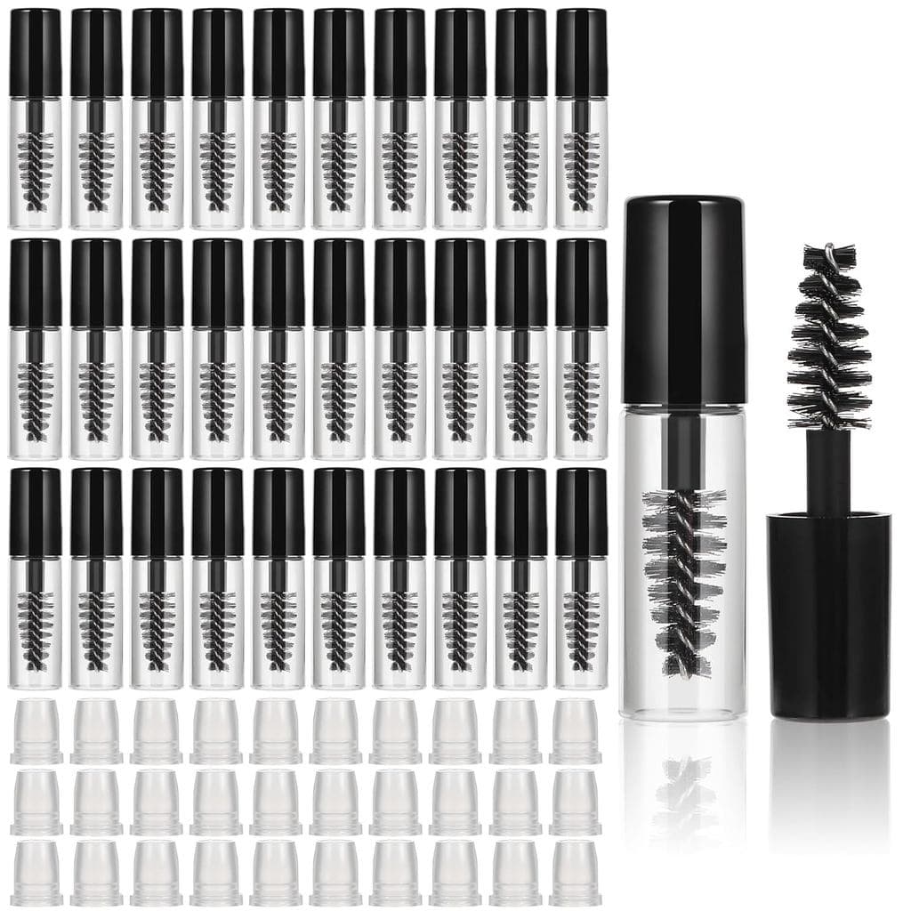 Novo Tubo De Rímel Vazio Com Varinha De Cílios 2ml Frascos Escova Inserções De Borracha Mini Creme Recipiente Viagem
