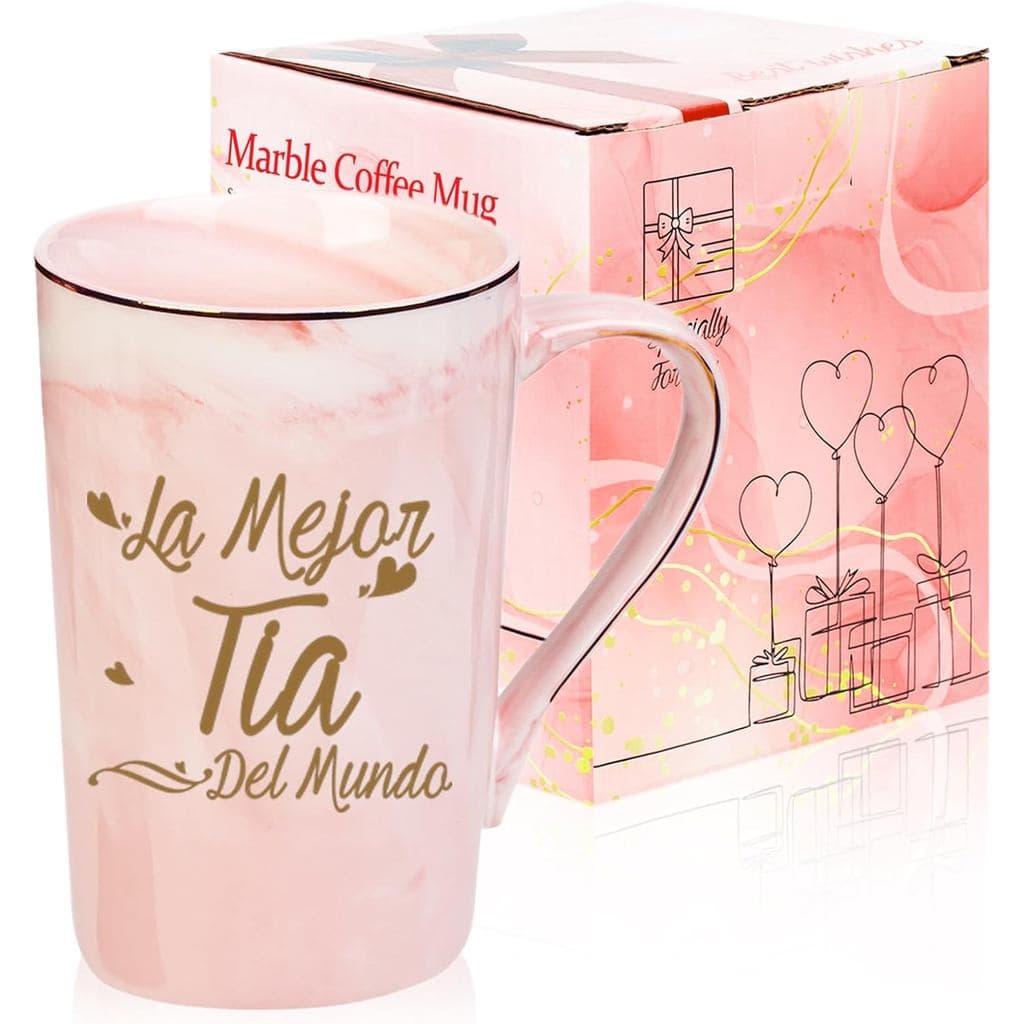 Presentes para Tia em Espanhol, Caneca 'A Tia do Mundo', Presentes de Aniversário e Dia das Mães para Tia de Part