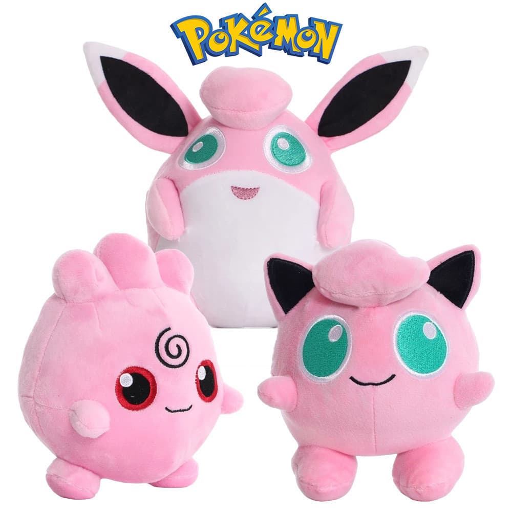 Jygglypuff Evolutions - Igglybuff e Wigglytuff de Pelúcia Pokémon