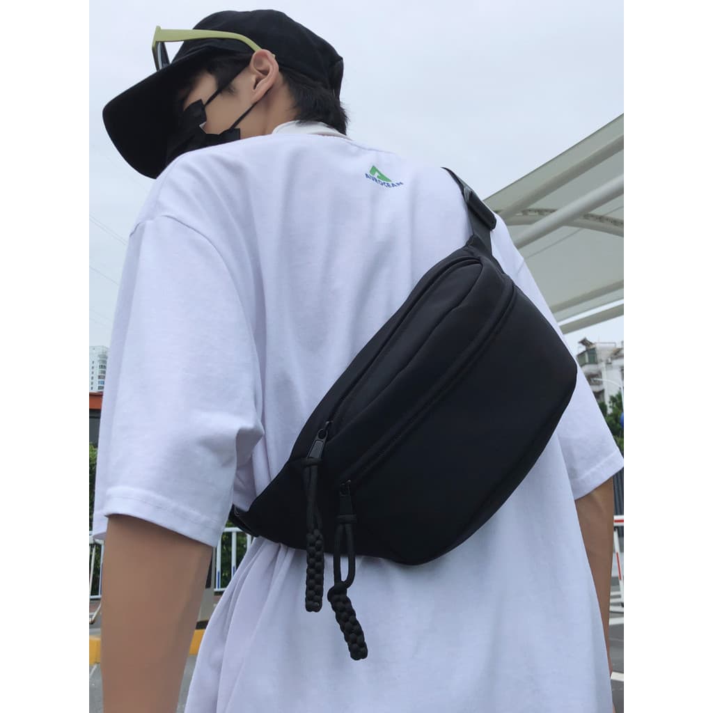 Bolsa Casual de lona feminina 2024 novo estilo na moda saco do mensageiro verão esportes saco de peito nicho All-Match i