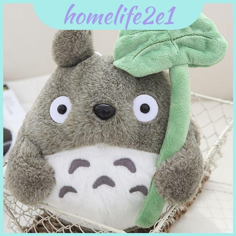 Totoro 2230cm Com Brinquedo De Pelúcia De Folha De Lótus , Ótimo Adição Ao Quarto , Sala De Estar , Decoração De Carro O