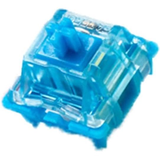Interruptores de Teclado Clicky GATERON Phantom Blue, Interruptores de Teclas RGB LED 60gf para Teclado Mecânico MX (Azu