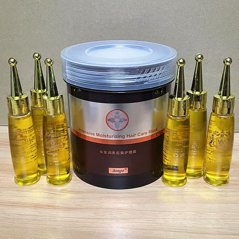 Frete grátis Henkel Hair Nourishing Conjunto de cuidados intensivos Pomada assada + 6 Essência Máscara capilar Conjunto