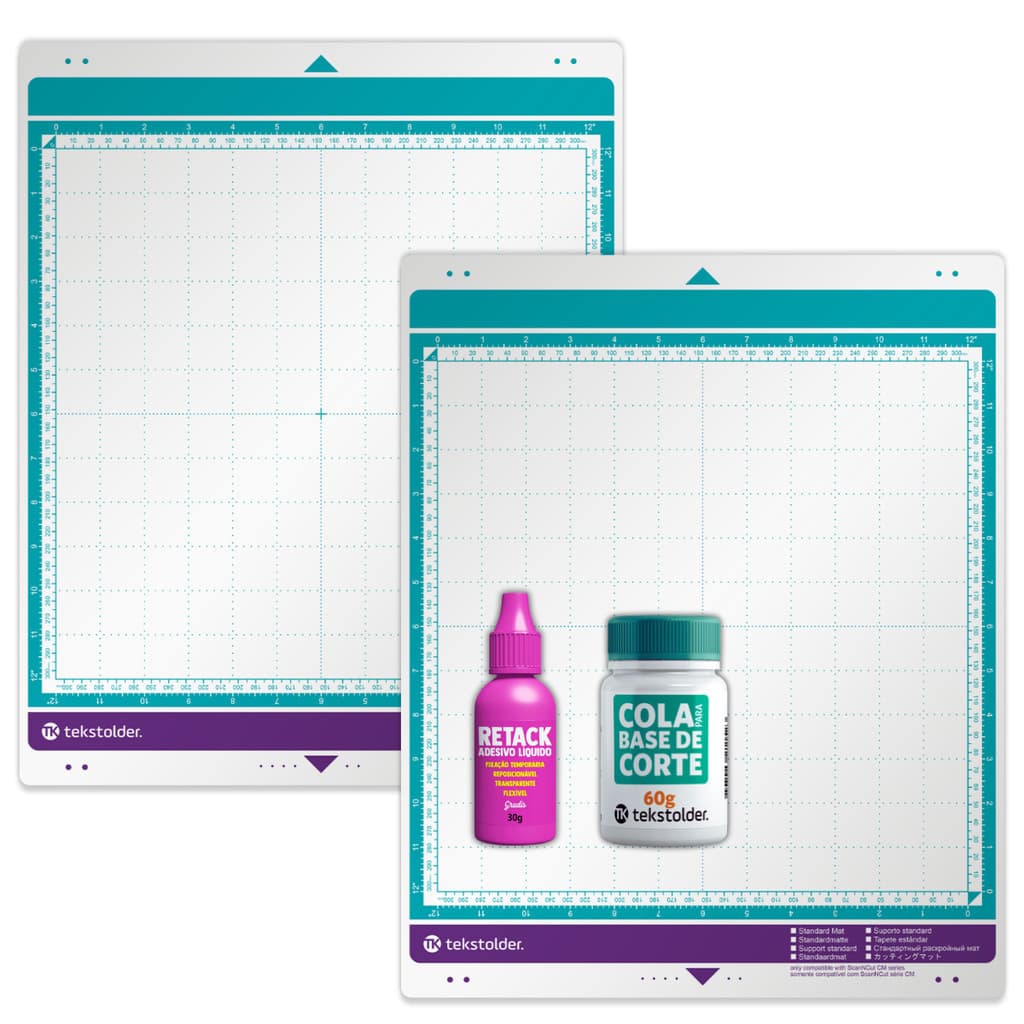 Kit Base De Corte TK Sem Cola Para CM 2 PC + 2 Cola