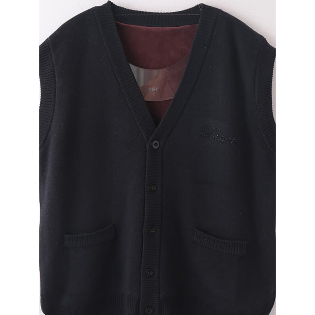 Colete de lã masculino para idosos de meia-idade, colete de lã sem mangas para pai, outono inverno, vovô, colete para id
