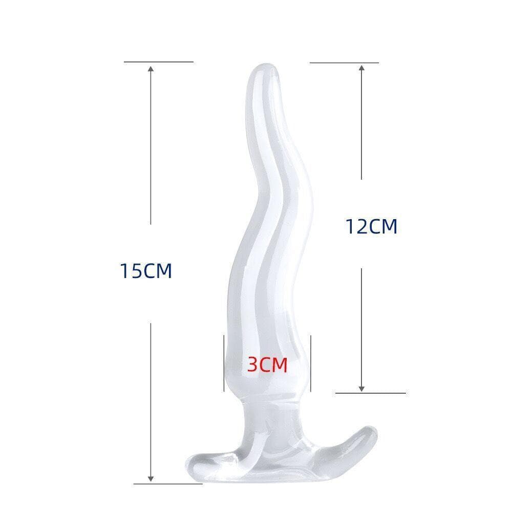 Entrega confidencial massageador transparente unissex massageador parcial relaxar crisântemo departamento Plug Super gra