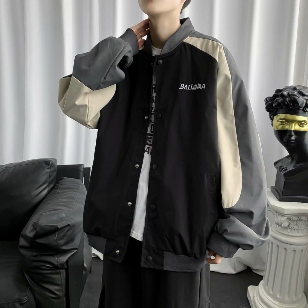 Uniforme de beisebol americano oversize High-End jaqueta americana masculina bonito jaqueta esportiva Casual