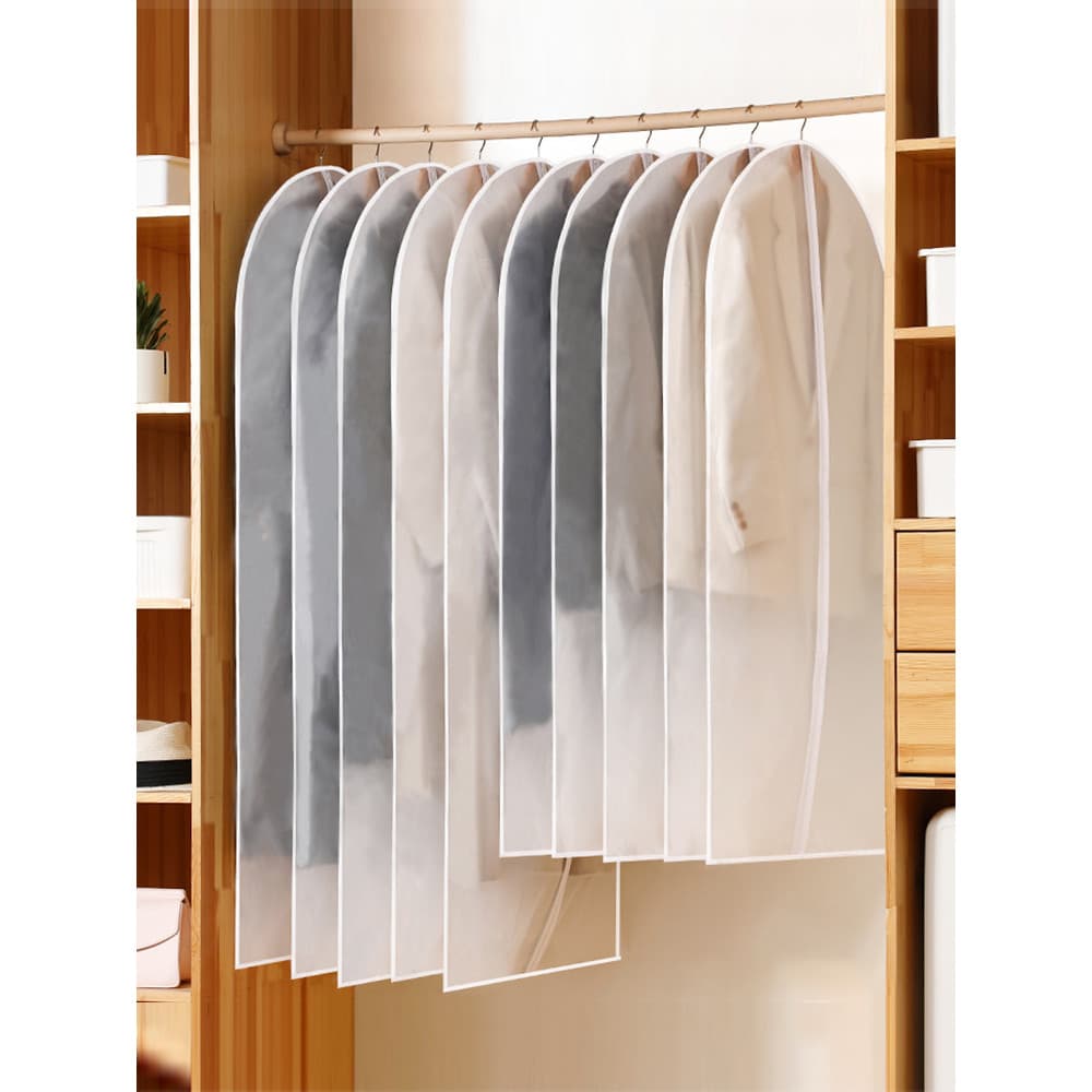 Roupas anti-poeira capa pendurado saco de roupas pendurado doméstico anti-poeira saco transparente capa de roupas terno