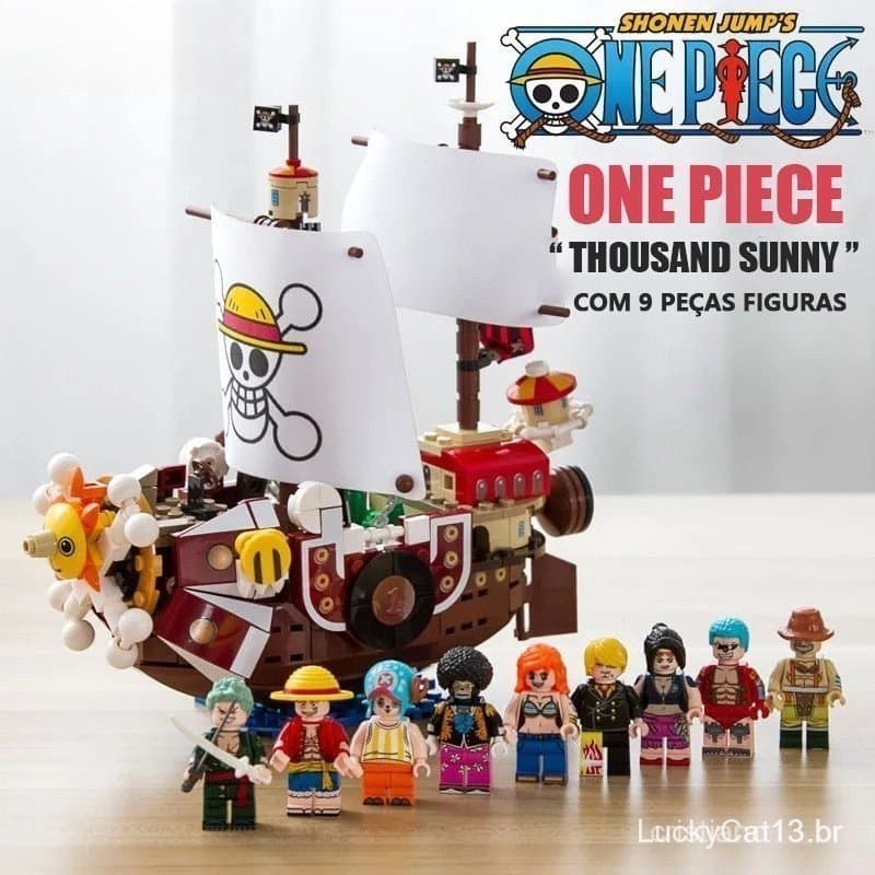 432 Peças One Piece MIL SOLARES Blocos de Construção Brinquedo Navio de Guerra Modelo Educacional Blocos de Montagem Bri