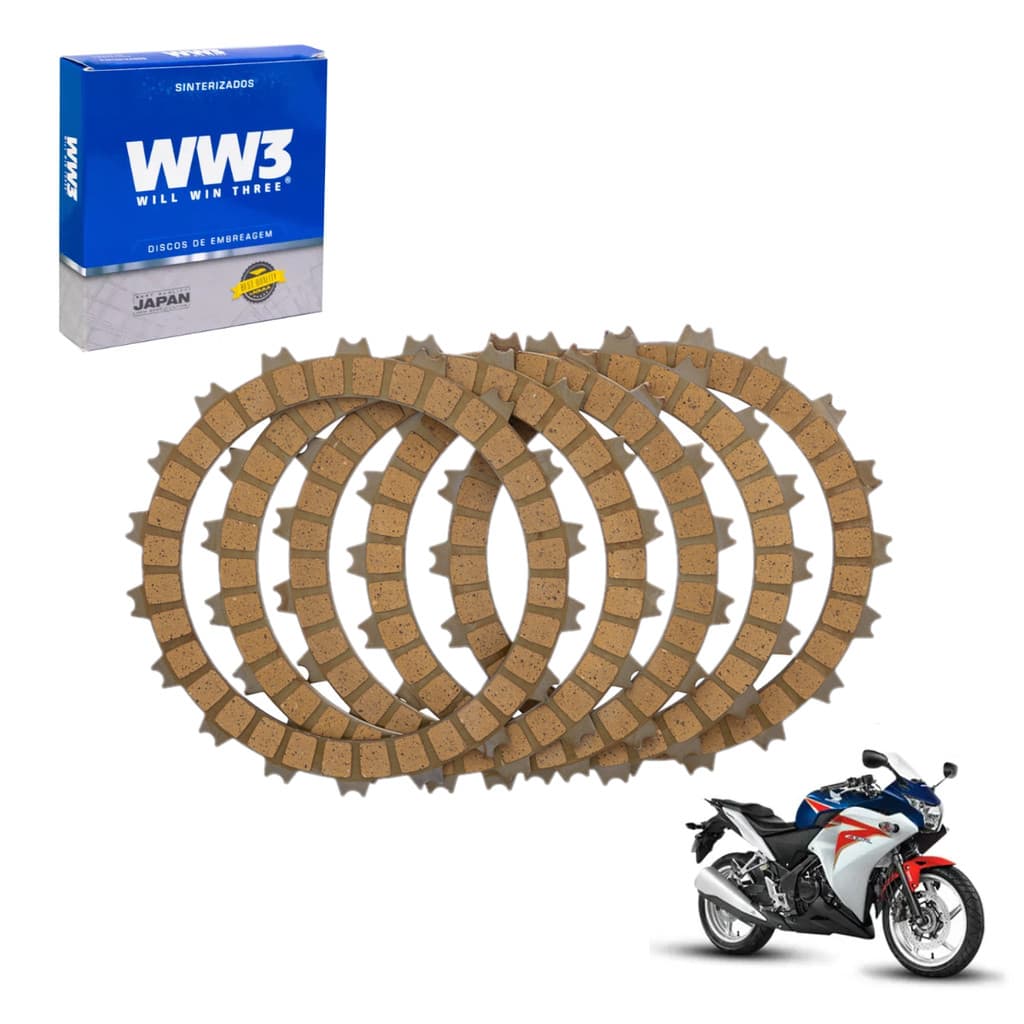 Discos Embreagem (5 Pcs) Cbr 250r 2012/2015